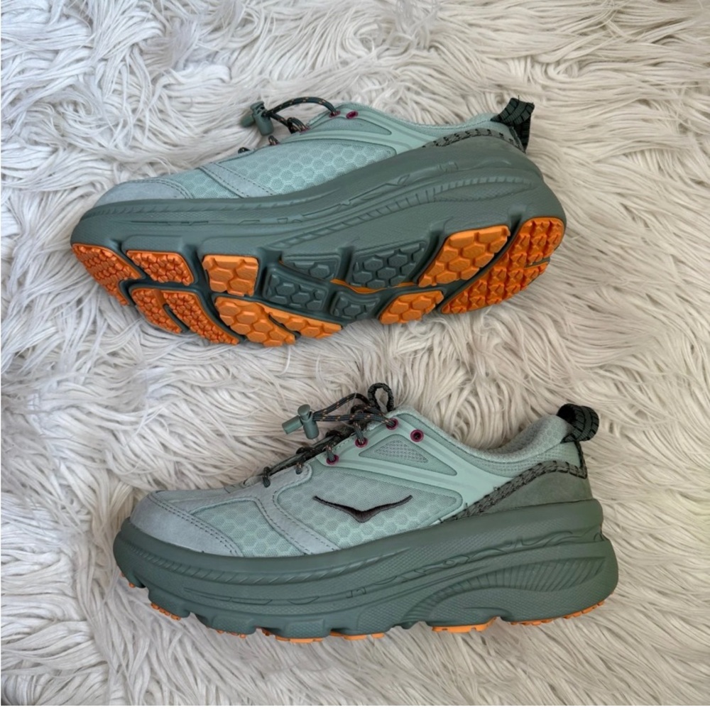 Hoka One One Bondi B3LS Trainer Aloe Vera women shoes. - Picture 5 of 8